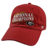 Georgia Bulldogs National Champions Red Dad Hat by ’47